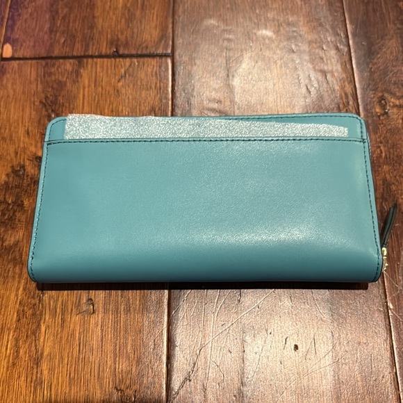Kate Spade Large Jana Continental Zip Wallet Stone Blue NEW - Picture 2 of 4